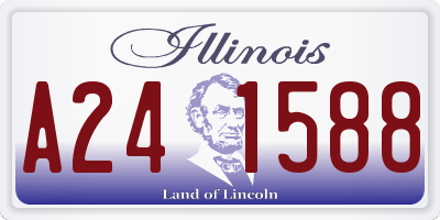 IL license plate A241588