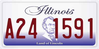 IL license plate A241591
