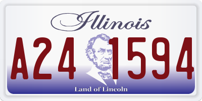 IL license plate A241594