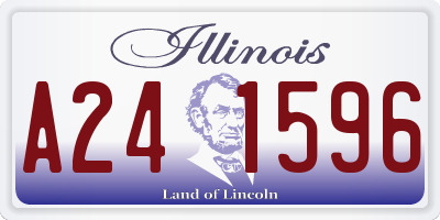 IL license plate A241596