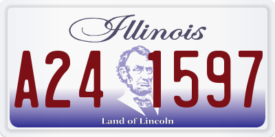 IL license plate A241597