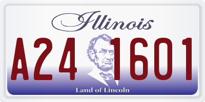 IL license plate A241601