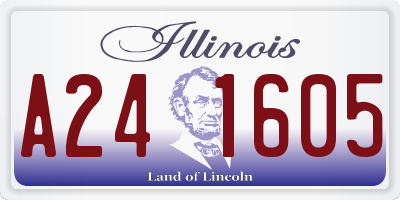 IL license plate A241605