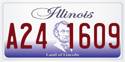 IL license plate A241609