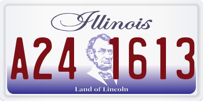 IL license plate A241613