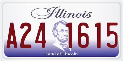 IL license plate A241615