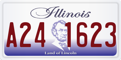 IL license plate A241623