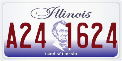 IL license plate A241624