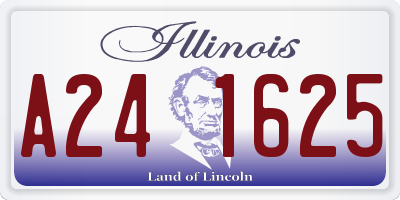IL license plate A241625