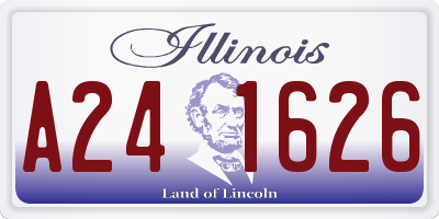 IL license plate A241626