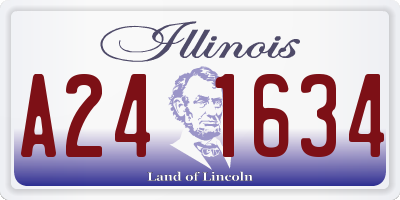 IL license plate A241634