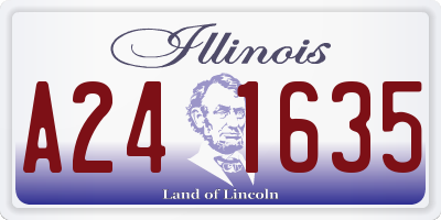 IL license plate A241635