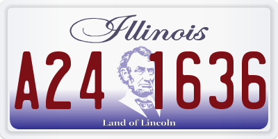 IL license plate A241636
