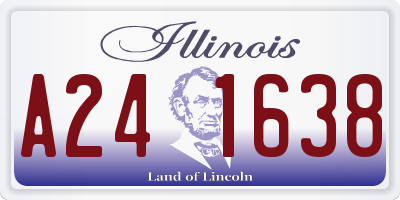 IL license plate A241638