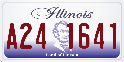 IL license plate A241641