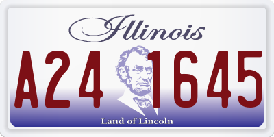 IL license plate A241645