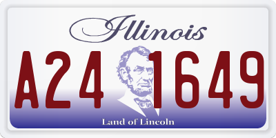 IL license plate A241649