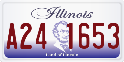 IL license plate A241653