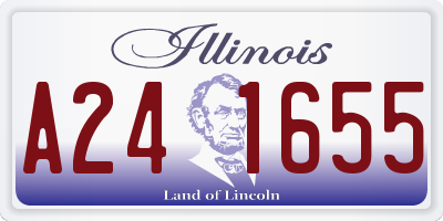 IL license plate A241655