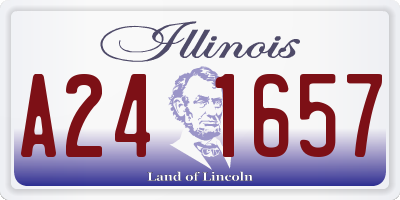 IL license plate A241657