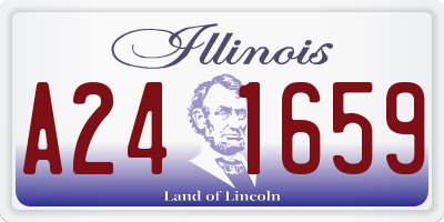 IL license plate A241659