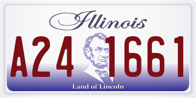 IL license plate A241661