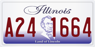 IL license plate A241664