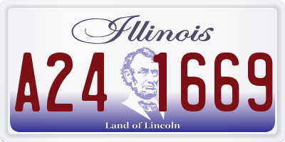 IL license plate A241669