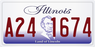 IL license plate A241674