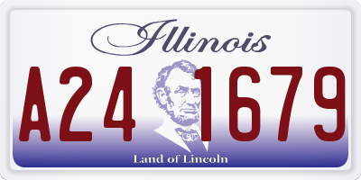 IL license plate A241679