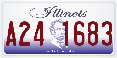 IL license plate A241683