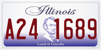 IL license plate A241689