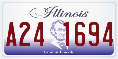 IL license plate A241694
