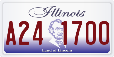 IL license plate A241700
