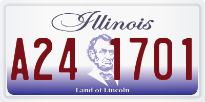 IL license plate A241701