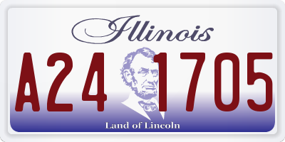 IL license plate A241705
