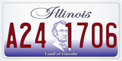 IL license plate A241706