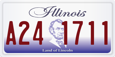 IL license plate A241711