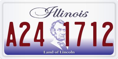 IL license plate A241712