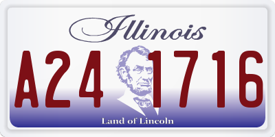 IL license plate A241716