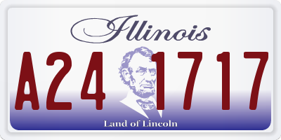 IL license plate A241717