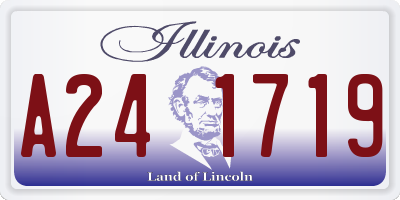 IL license plate A241719