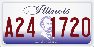 IL license plate A241720