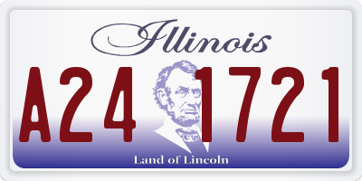 IL license plate A241721