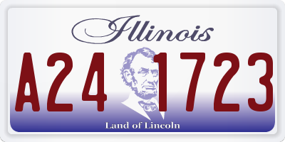 IL license plate A241723