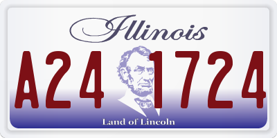 IL license plate A241724