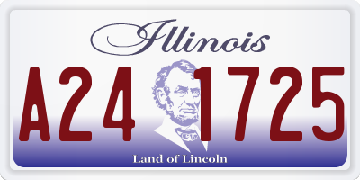 IL license plate A241725