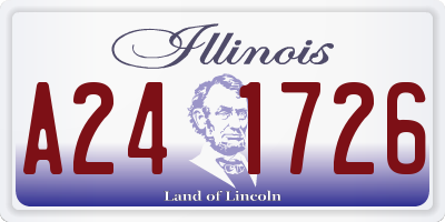IL license plate A241726