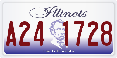 IL license plate A241728