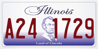 IL license plate A241729